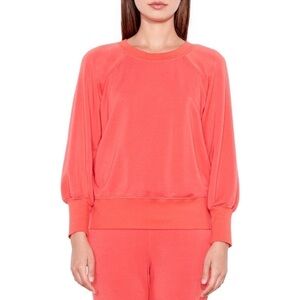 Nwt | Sundry Puff Sleeve Sweatshirt in Cherry Size 2 (US 8-10)